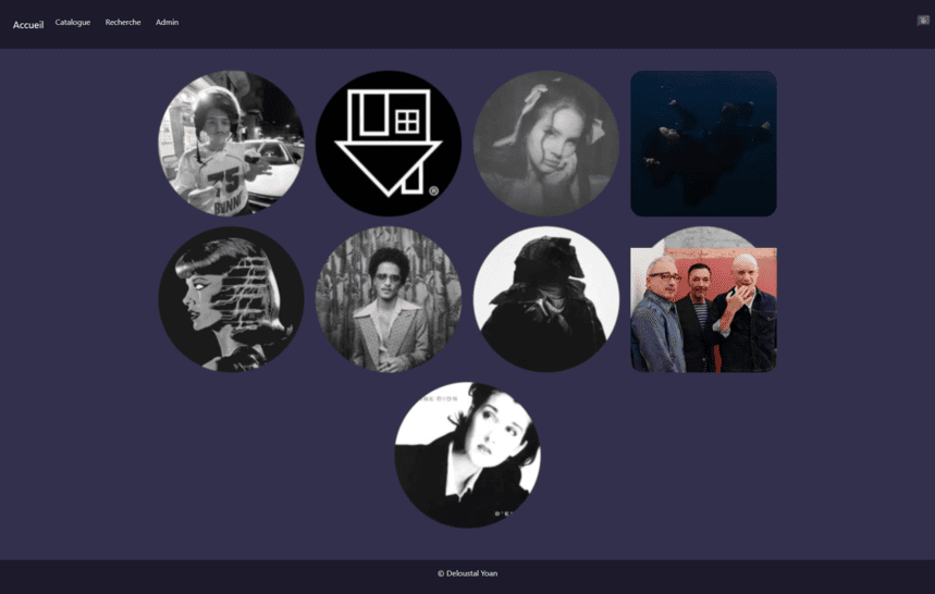 Capture d'écran du Projet n°2